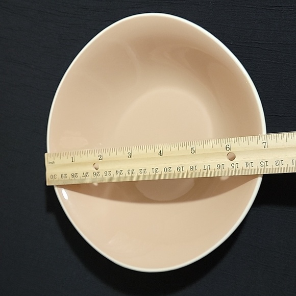 Harkerware MCM Pink Tan Oval Soup Bowls - Picture 4 of 8